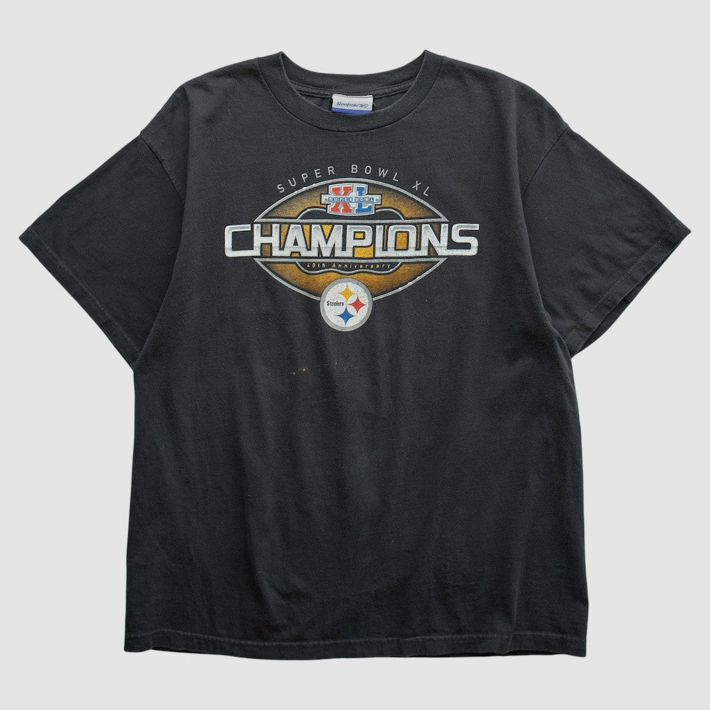 Fanatics Pittsburgh Steelers Reebok 2006 T-shirt Black Vintage