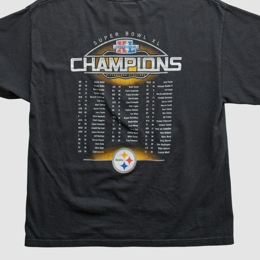 Fanatics Pittsburgh Steelers Reebok 2006 T-shirt Black Vintage
