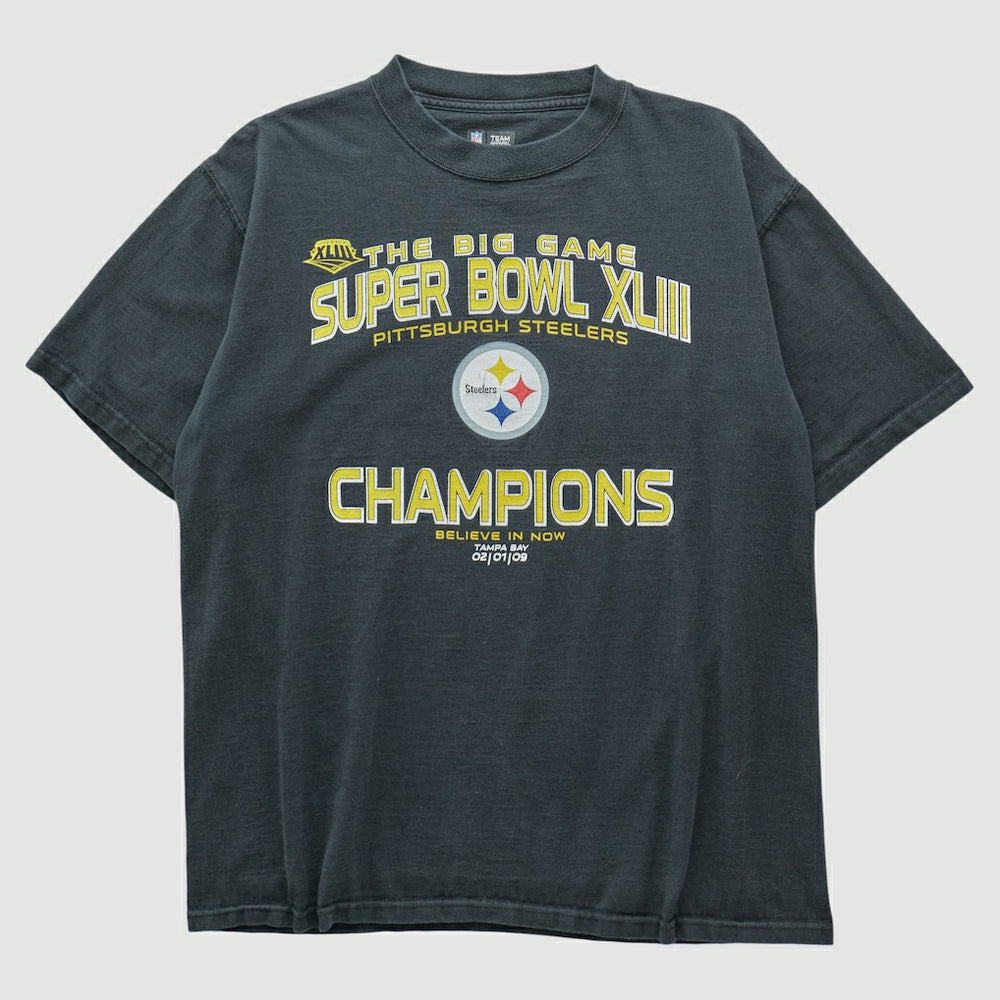 Fanatics Pittsburgh Steelers NFL 2009 T-shirt Charcoal Vintage