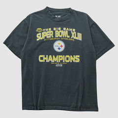 Fanatics Pittsburgh Steelers NFL 2009 T-shirt Charcoal Vintage