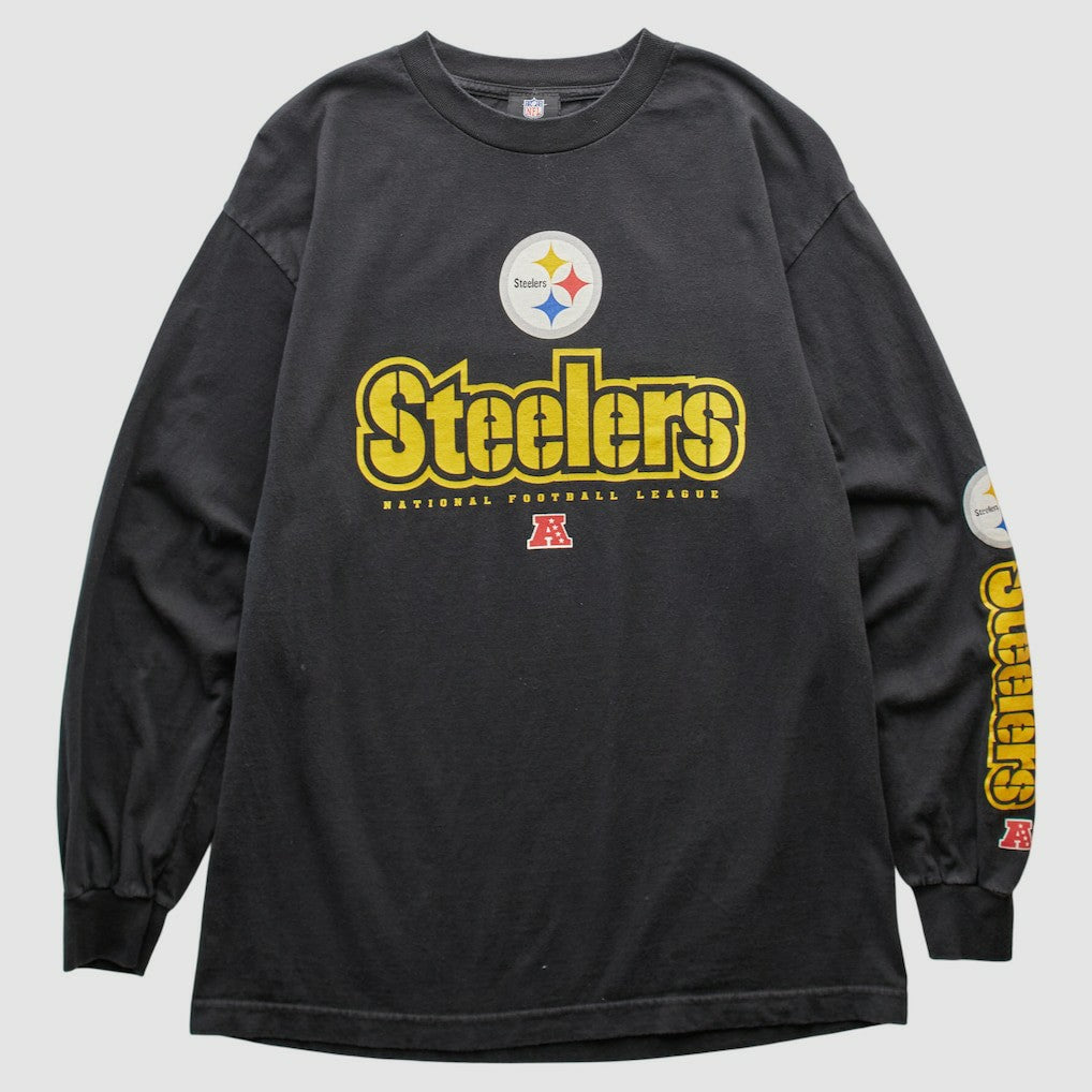 Fanatics Pittsburgh Steelers NFL 2010s Long Sleeve T-shirt Black Vintage