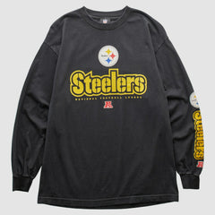 Fanatics Pittsburgh Steelers NFL 2010s Long Sleeve T-shirt Black Vintage