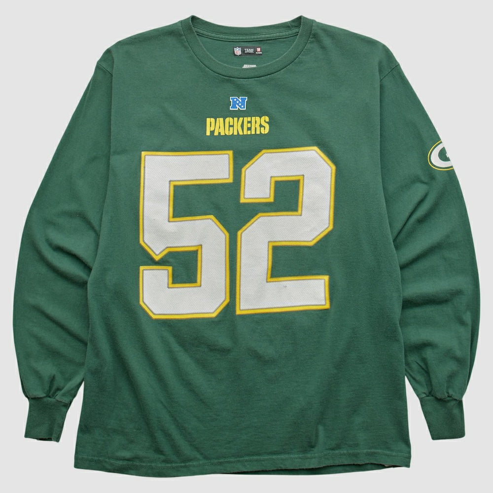 Fanatics Green Bay Packers NFL 2010s Long Sleeve T-shirt Green Vintage