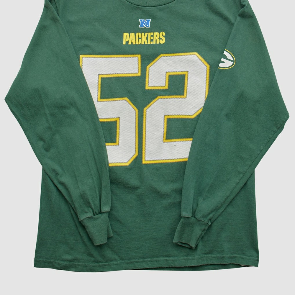 Fanatics Green Bay Packers NFL 2010s Long Sleeve T-shirt Green Vintage