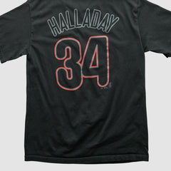 Philadelphia Phillies Majestic 2000s T-shirt - Black - Vintage - Fanatics Discount