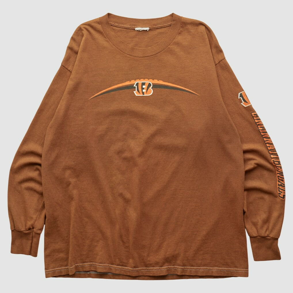Fanatics Cincinnati Bengals 2000s Long Sleeve T-shirt Brown Vintage