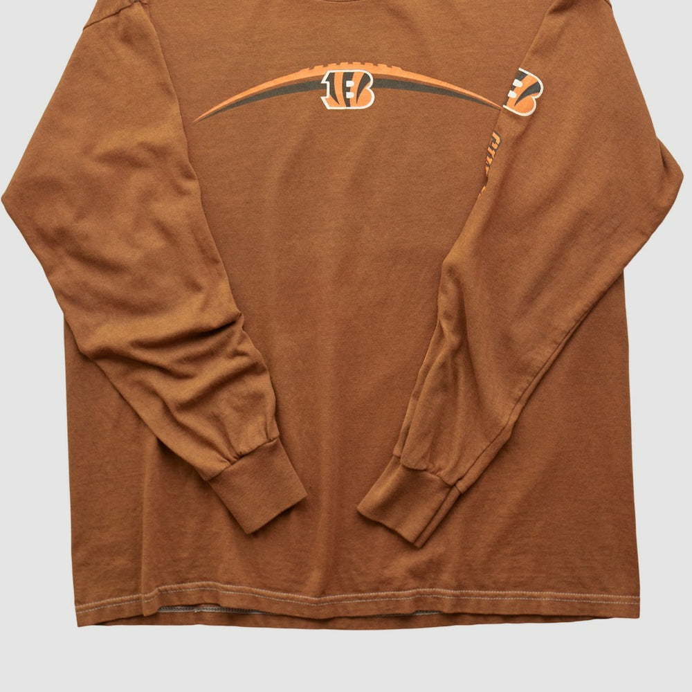 Fanatics Cincinnati Bengals 2000s Long Sleeve T-shirt Brown Vintage