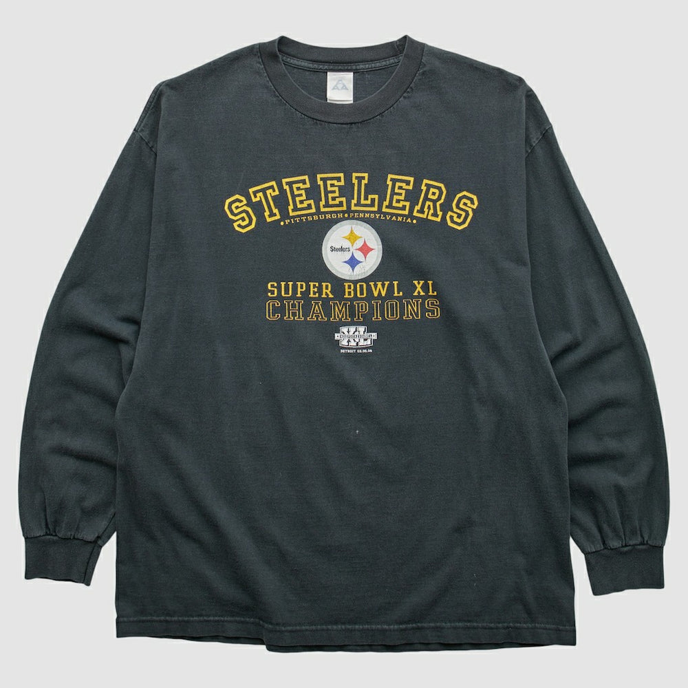 Fanatics Pittsburgh Steelers Alstyle 2006 Long Sleeve T-shirt Black Vintage