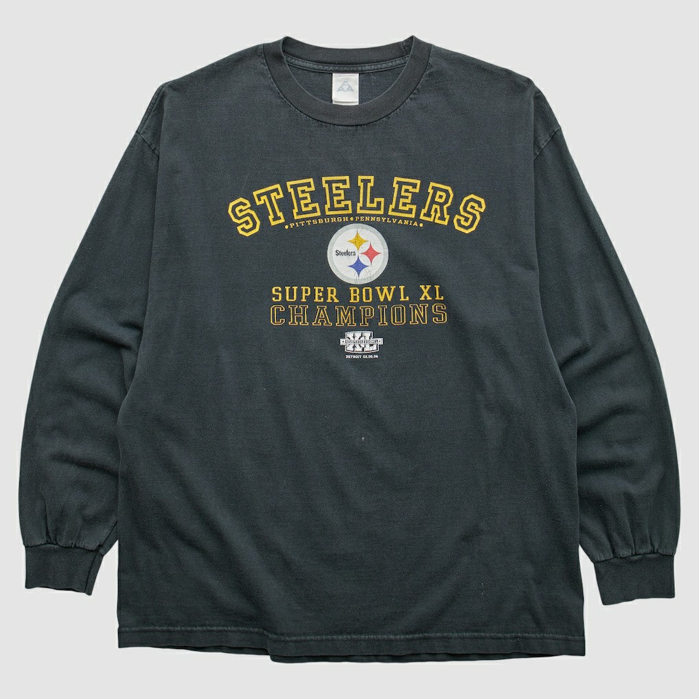 Fanatics Pittsburgh Steelers Alstyle 2006 Long Sleeve T-shirt Black Vintage