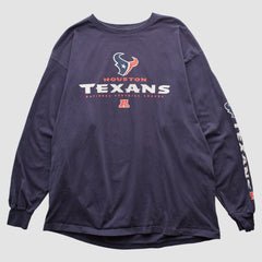 Fanatics Houston Texans NFL 2000s Long Sleeve T-shirt Navy Vintage