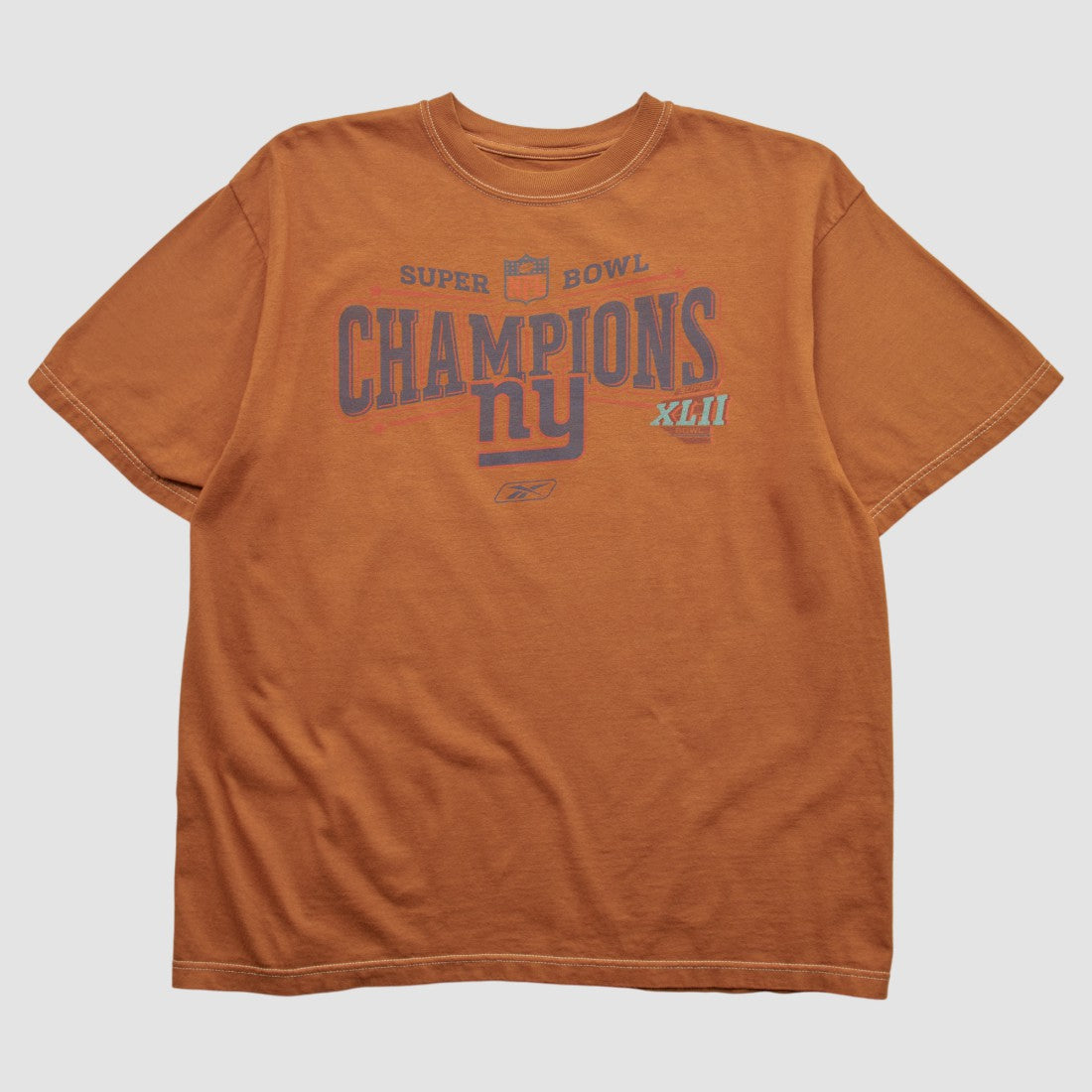 Fanatics New York Giants Reebok 2007 T-shirt Orange Vintage