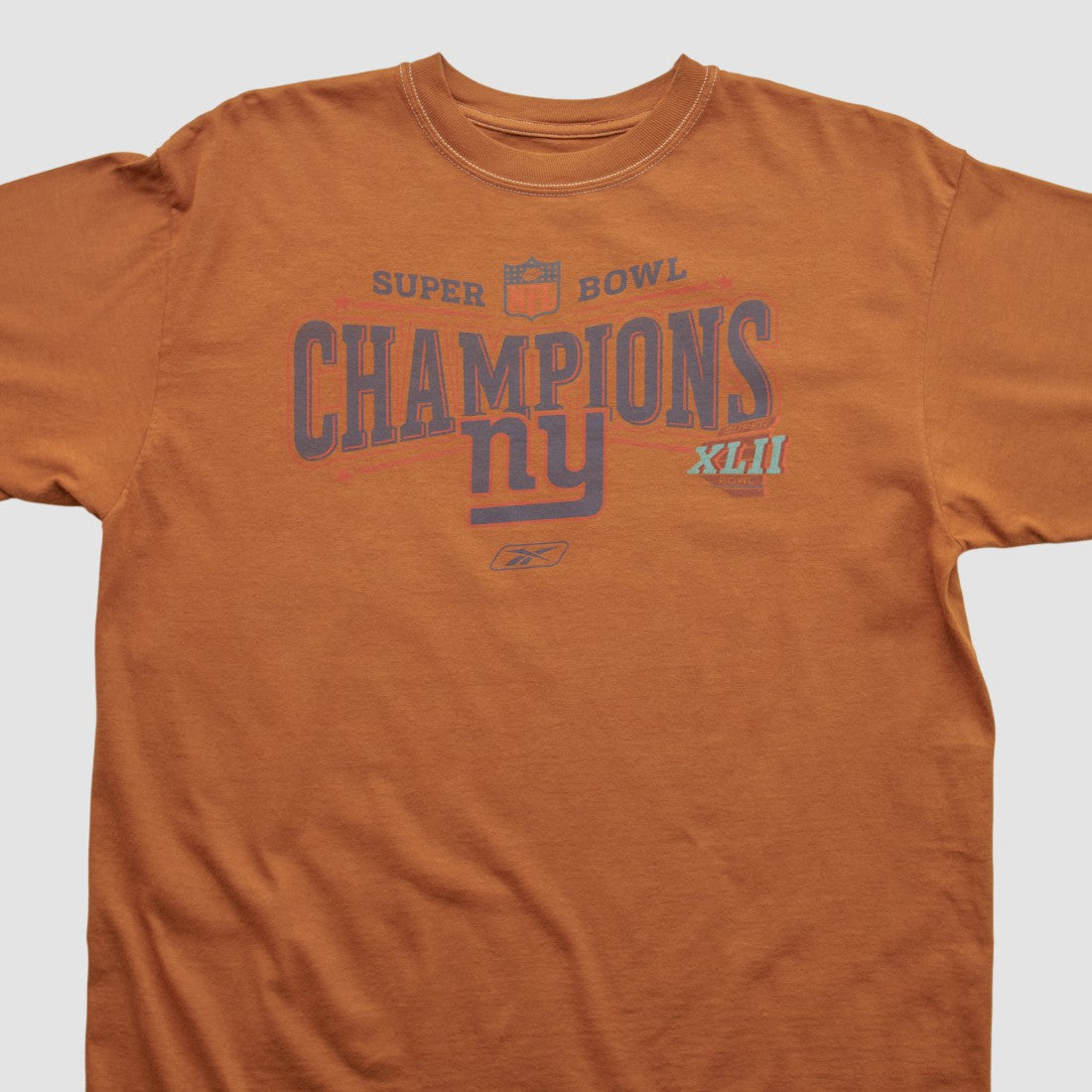 Fanatics New York Giants Reebok 2007 T-shirt Orange Vintage