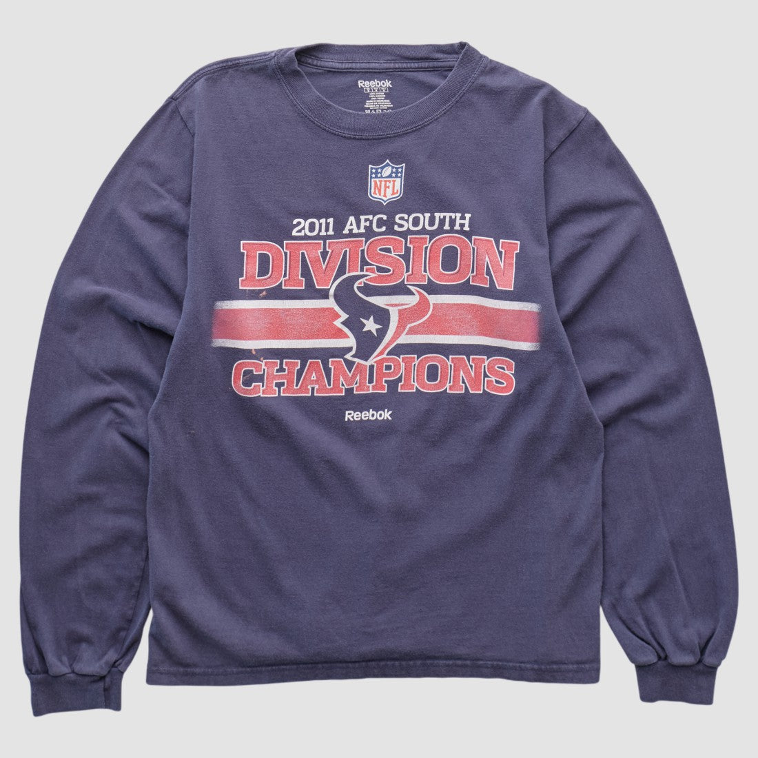 Fanatics Houston Texans Reebok 2011 Long Sleeve T-shirt Navy Vintage