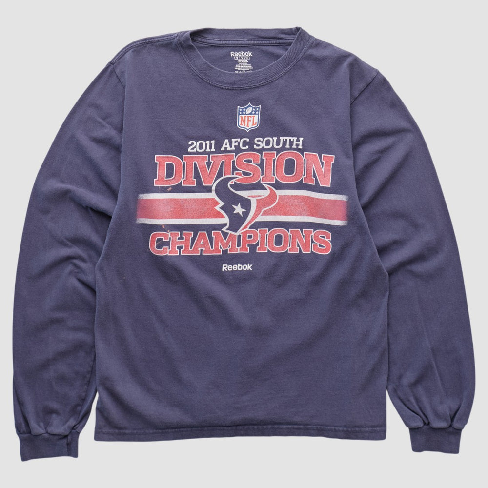 Fanatics Houston Texans Reebok 2011 Long Sleeve T-shirt Navy Vintage