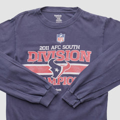 Fanatics Houston Texans Reebok 2011 Long Sleeve T-shirt Navy Vintage