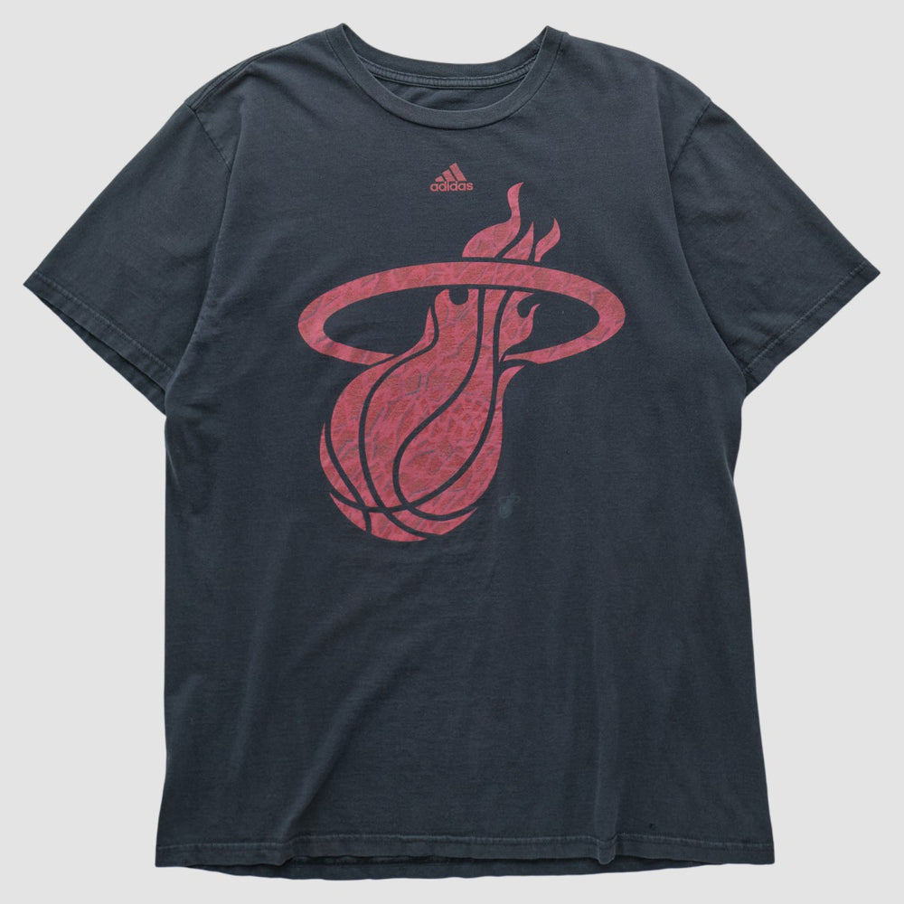 Miami Heat 2010s T-shirt Navy Vintage | Adidas Near Me