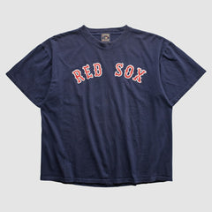 Boston Red Sox Majestic 2000s T-shirt - Navy - Vintage - Fanatics Discount