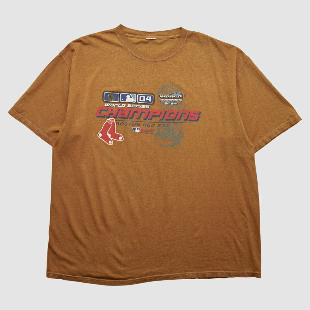 Boston Red Sox 2004 T-shirt - Brown - 2XVintage - Fanatics Online