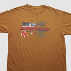 Boston Red Sox 2004 T-shirt - Brown - 2XVintage - Fanatics Online