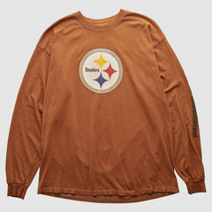 Fanatics Pittsburgh Steelers Gildan 2000s Long Sleeve T-shirt Brown Vintage