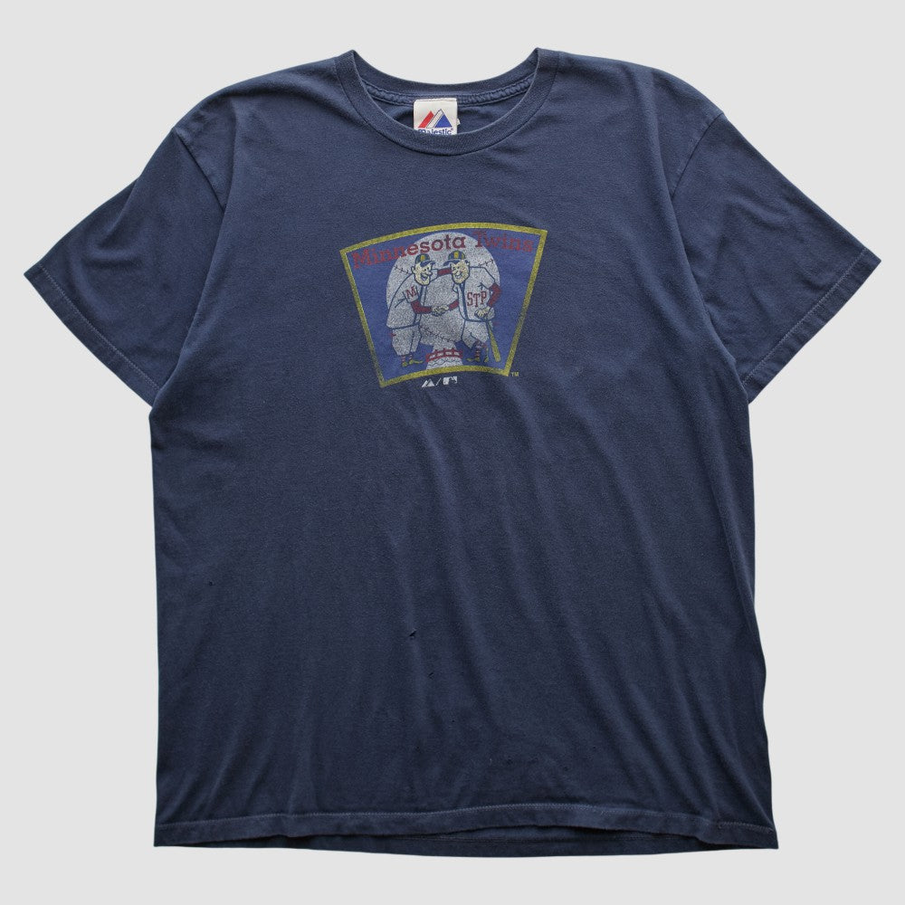 Minnesota Twins Majestic 2010s T-shirt - Navy - Vintage - Fanatics on Sale