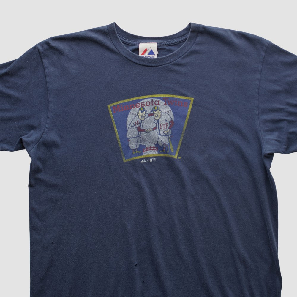 Minnesota Twins Majestic 2010s T-shirt - Navy - Vintage - Fanatics on Sale