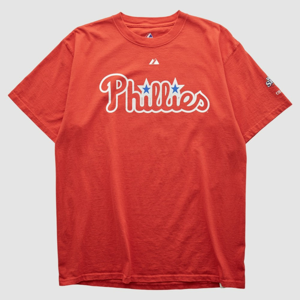 Philadelphia Phillies Majestic 2010s T-shirt - Red - Vintage - Fanatics Sale