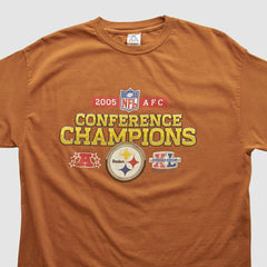 Fanatics Pittsburgh Steelers AAA 2005 T-shirt Brown Vintage