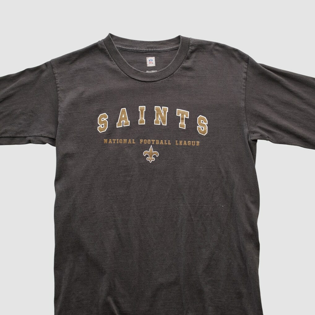 Fanatics New Orleans Saints NFL 2000s Long Sleeve T-shirt Charcoal Vintage