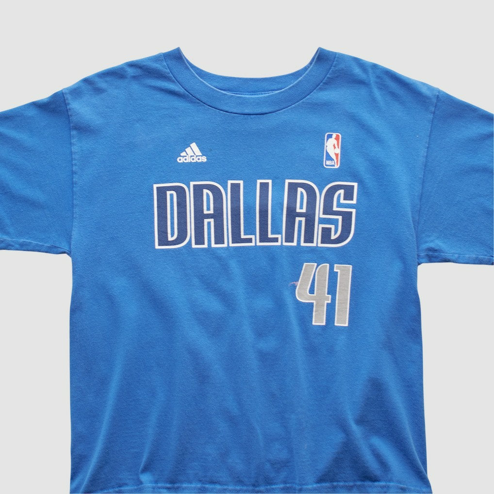 Dallas Mavericks 2010s T-shirt for sale Blue Vintage | Adidas outlet