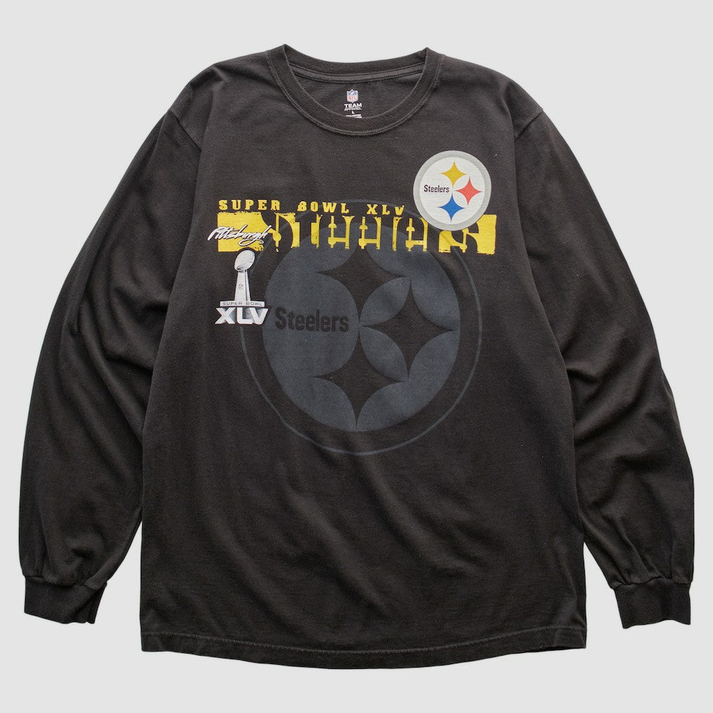 Fanatics Pittsburgh Steelers NFL 2011 Long Sleeve T-shirt Black Vintage