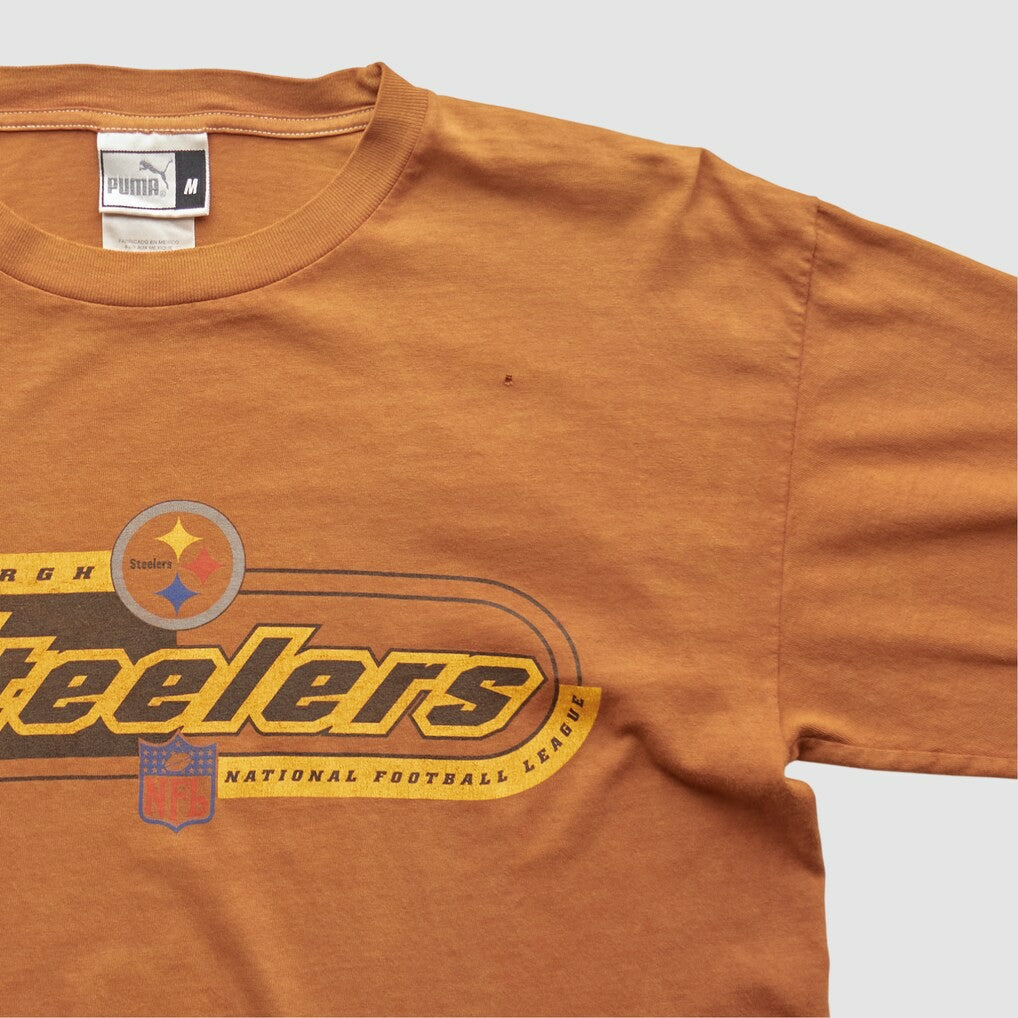Fanatics Pittsburgh Steelers 2000s Long Sleeve T-shirt Brown Vintage
