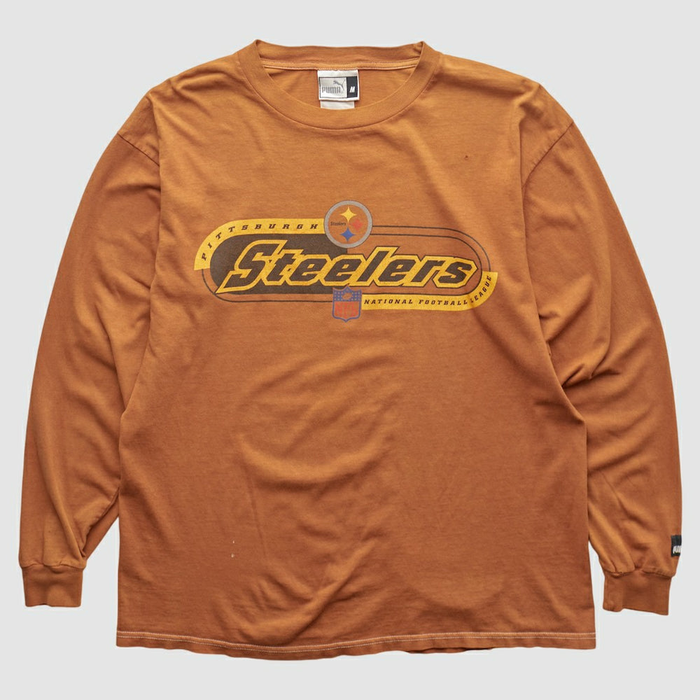 Fanatics Pittsburgh Steelers 2000s Long Sleeve T-shirt Brown Vintage