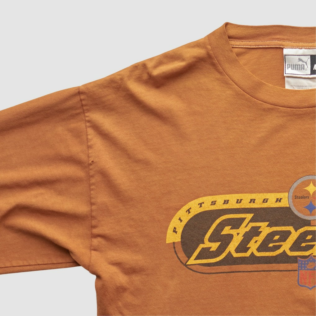Fanatics Pittsburgh Steelers 2000s Long Sleeve T-shirt Brown Vintage