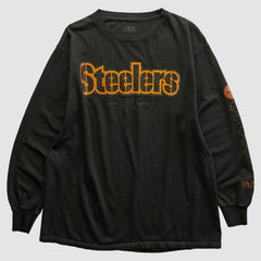 Fanatics Pittsburgh Steelers NFL 2000s Long Sleeve T-shirt Black Vintage