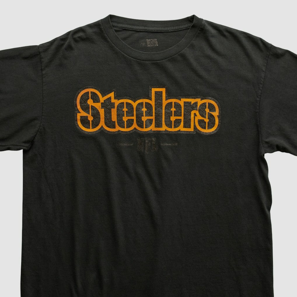 Fanatics Pittsburgh Steelers NFL 2000s Long Sleeve T-shirt Black Vintage