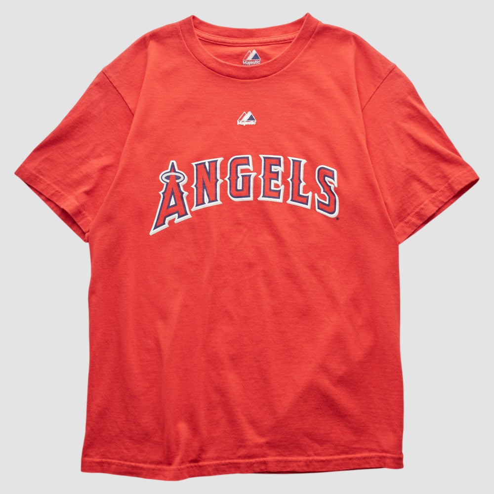 Los Angeles Angels Majestic 2000s T-shirt - Red - XVintage - Fanatics Discount
