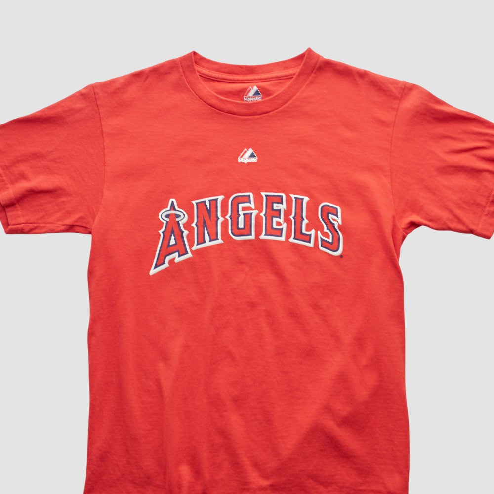 Los Angeles Angels Majestic 2000s T-shirt - Red - XVintage - Fanatics Discount