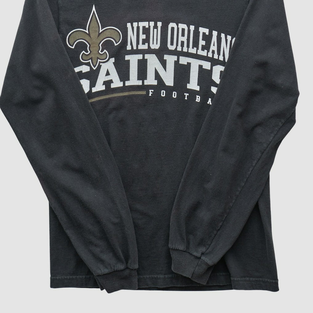 Fanatics New Orleans Saints Reebok 2000s Long Sleeve T-shirt Black Vintage