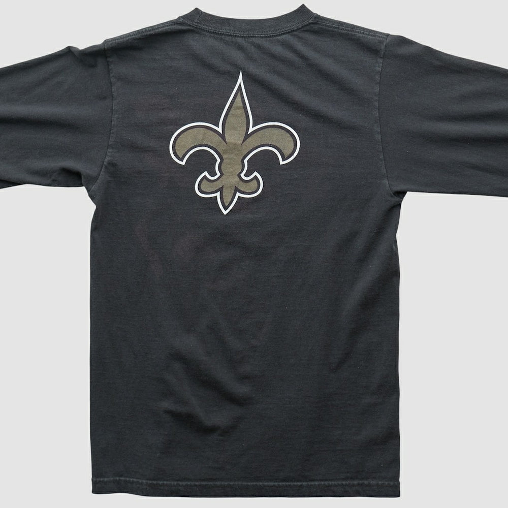 Fanatics New Orleans Saints Reebok 2000s Long Sleeve T-shirt Black Vintage