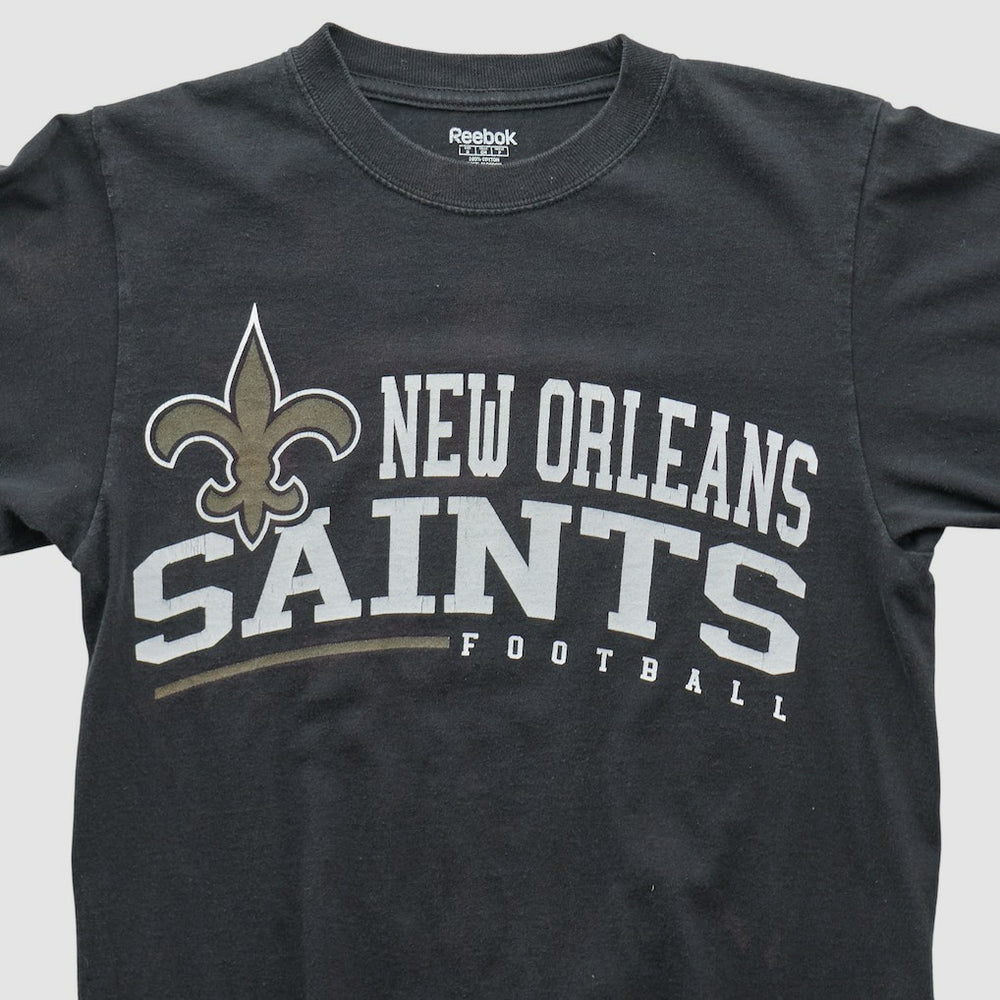 Fanatics New Orleans Saints Reebok 2000s Long Sleeve T-shirt Black Vintage