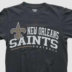 Fanatics New Orleans Saints Reebok 2000s Long Sleeve T-shirt Black Vintage