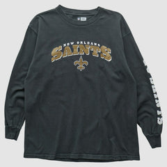 Fanatics New Orleans Saints NFL 2000s Long Sleeve T-shirt Black Vintage