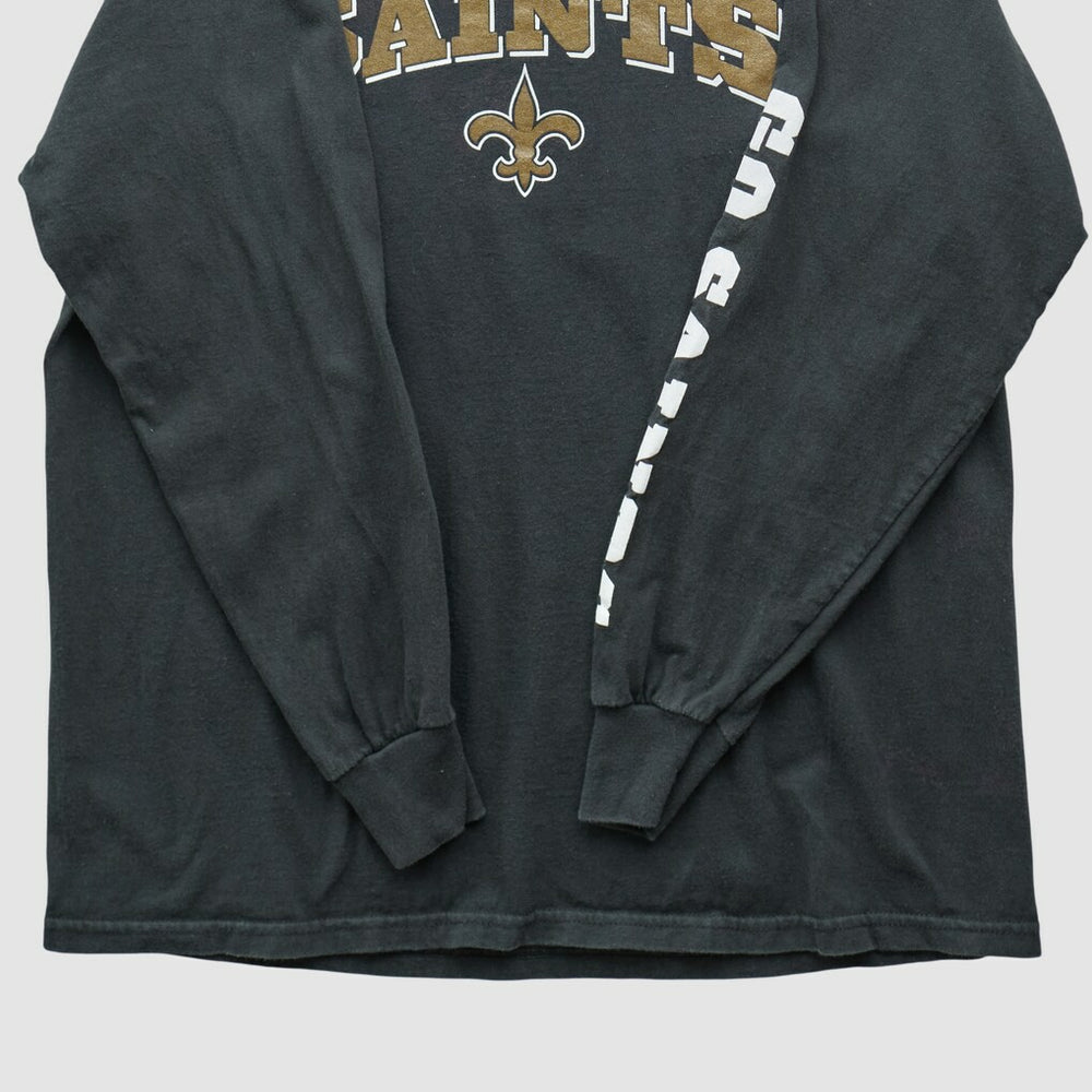 Fanatics New Orleans Saints NFL 2000s Long Sleeve T-shirt Black Vintage