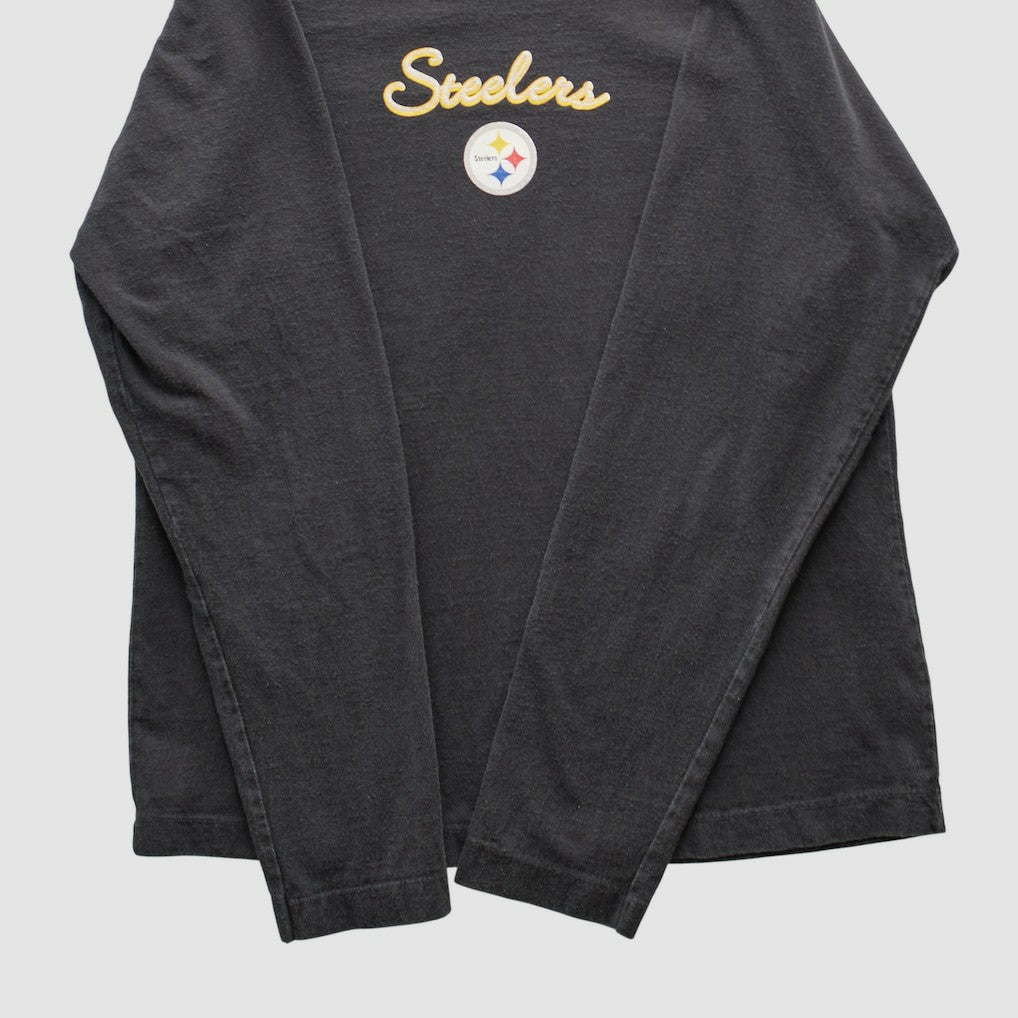 Fanatics Pittsburgh Steelers NFL 2000s Long Sleeve T-shirt Black Vintage