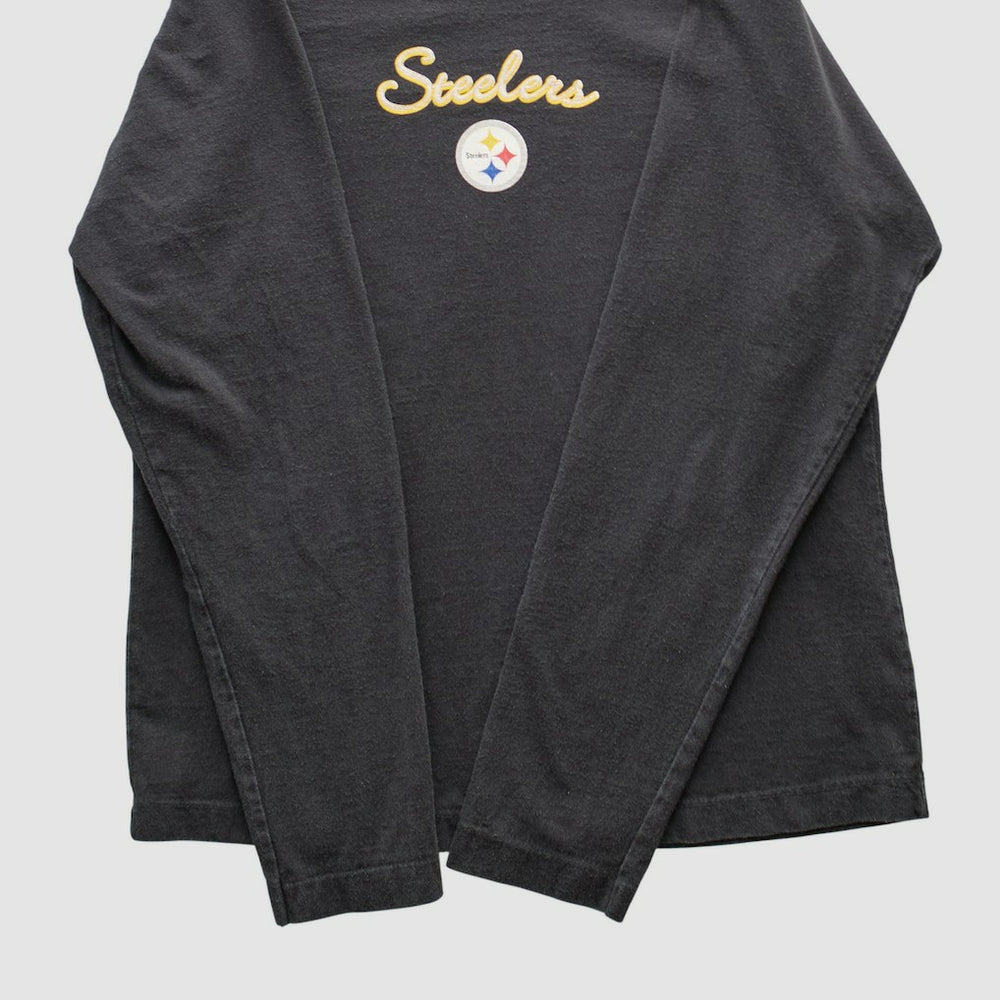 Fanatics Pittsburgh Steelers NFL 2000s Long Sleeve T-shirt Black Vintage