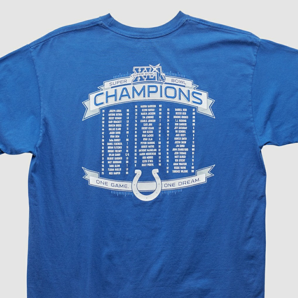 Fanatics Indianapolis Colts Reebok 2007 T-shirt Blue Vintage