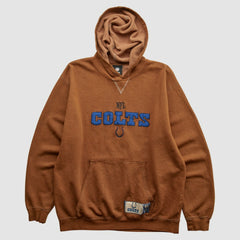 Fanatics Indianapolis Colts NFL 2010s Hooded Pullover Sweatshirt Brown Vintage