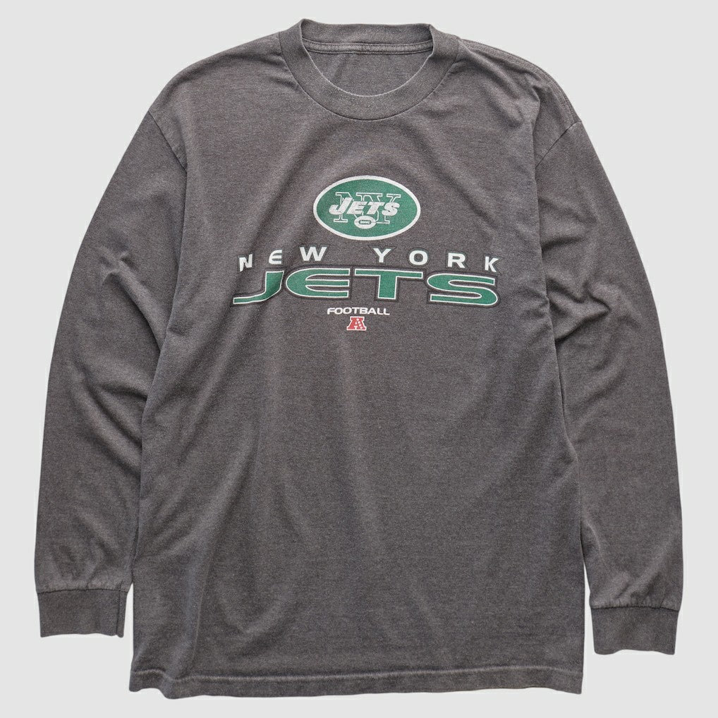 Fanatics New York Jets 2010s Long Sleeve T-shirt Dark Heather Gray Vintage