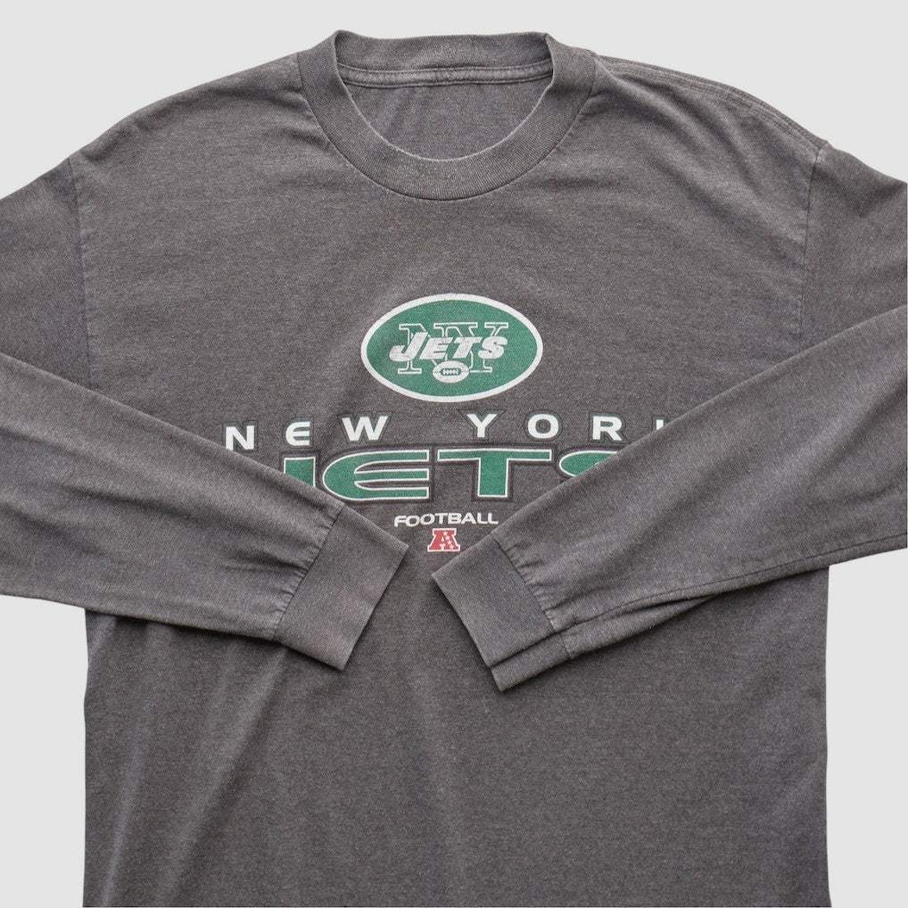 Fanatics New York Jets 2010s Long Sleeve T-shirt Dark Heather Gray Vintage